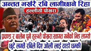 हेर्नुहोस रबि रिहा हुदा हल्लियो पोखरा! Breaking nepali smmachar |rabi lamichhane lastet news pokhara