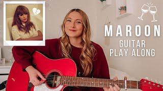 Taylor Swift Maroon Guitar Play Along EASY CHORDS - Midnights // Nena Shelby