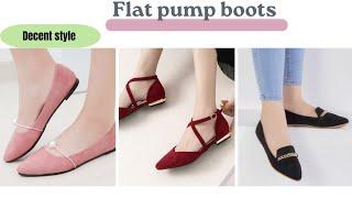 stylish winter flat shoes || flat shoes || Decent style