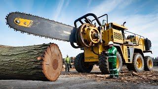 Extreme Dangerous Fastest Big Chainsaw Cutting Tree Machines | Monster Stump Removal Excavator #72