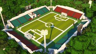 Minecraft: How to build a Football Stadium [Tutorial]