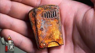 Awesome restoration of the old rusty Imco Safety 4200 lighter from 1935