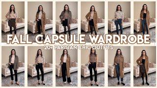 FALL CAPSULE WARDROBE 2024 | Neutral Parisian Chic Outfits  BLUSHFUL BELLE