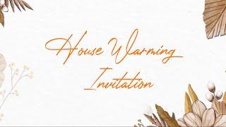 House Warming Invitation Video | Christian Invitation Video 2023 | Ay Creation