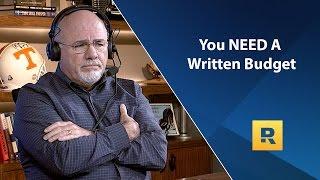 Dave Ramsey Rant - You NEED A Written Budget