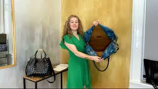 Patricia Nash Leather Gonnesa Weekender with Crossbody Strap on QVC