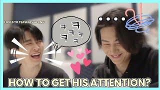 How Youngjae teased Jay B to get his attention 