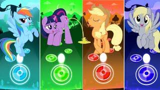 Rainbow Dash - Twilight Sparkle - Applejack - Derpy Hooves Song TilesHop EDM Rush #mlp #applejack