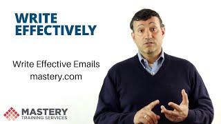 Write Effective Emails - Training Clip