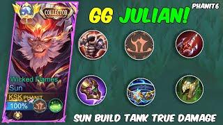 SUN TANK   TRUE BUILD DAMAGE TOP GLOBAL 2024 | NEW BUILD TANK TOP ONE GLOBAL 2024 ~ MOBILE LEGENDS