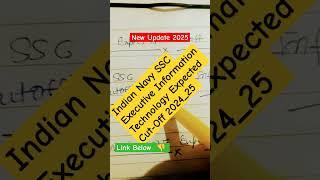 Indian Navy SSC Executive Information Technology Expected Cut Off 2024 | Indian Navy SSC Executive