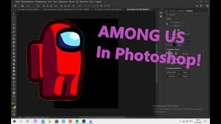 Drawing Among us in Photoshop | Рисуем Амонг ас в фотошопе