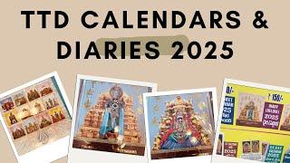 Tirumala Tirupati - All Types of TTD Calendars & Diary 2025