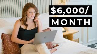 How to make $6k/month as a 1 person business (make money online)