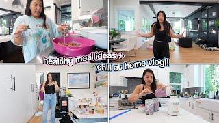 Healthy Meal Ideas + Chill At Home Vlog!!