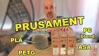 Testing Prusament filaments by Josef Prusa - PLA, PETG, ASA and PC Blend