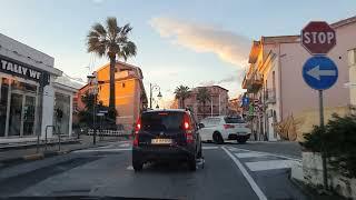 Driving Tour of Italian Seaside Town  Scalea, Calabria, Italy