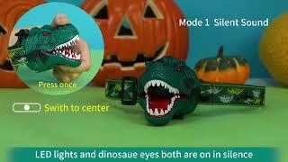 Children's headlights, Tyrannosaurus rex camping children's headlights