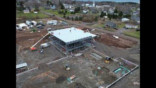 New Carlisle Hight School under construction  Quebec Canada  Mini3 Pro 2024