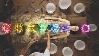 Body Attunement Sound Bath | Align All 7 Primary Chakras | Tibetan Singing Bowls