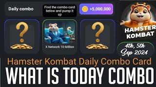 4th, 5th September 2024 | Hamster Kombat | Daily Combo Card | 5M Coin Free | Epic Vid