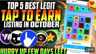 5 Airdrops Claiming List For October Month || Lastest Crypto Airdrops List