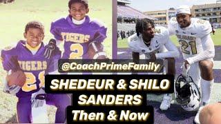 Shilo Sanders and Shedeur Sanders Then & Now #shedeursanders #shilosanders #sandersfamily