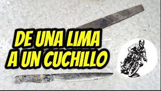 Fabricación de cuchillo a partir de una vieja lima, RETO con @DiegoRecicla #desafíoxidado