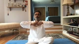 Simple yogic breathing techniques | Простая техника йогического дыхания Pankaj Vedant