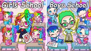 Girls School vs Boys School | Sad Story | Avatar World | Pazu Games