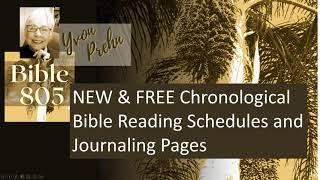 Free Chronological Reading Schedules and Bible Journal Pages