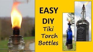 EASY DIY Tiki Torches From Recycled Bottles!