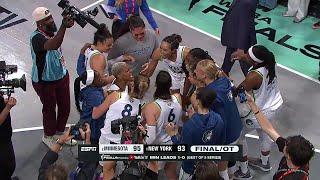 4Q + OT: New York Liberty vs Minnesota Lynx WNBA Finals Game 1 | Sabrina Ionescu Napheesa Collier