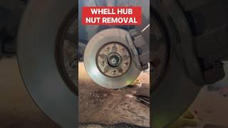 How to remove wheel hub nut #carrepair #wheelhub #carmaintenance