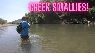 Fishing for smallmouth in super clear water in eastern Oklahoma!