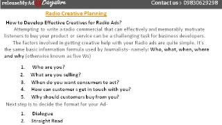 Radio Ad Agency in Bangalore - releasemyad