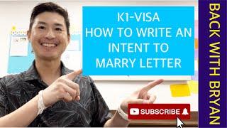 K1-VISA 2024: HOW TO WRITE AN INTENT TO MARRY LETTER WITHIN 90 days. #k1visa #adjustmentofstatus