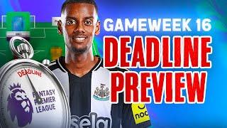 LIVE GAMEWEEK 16 PREVIEW | PLUS Q&A | Fantasy Premier League 2024/25