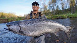 Alaska King Salmon River Fishing! (CATCH CLEAN COOK)