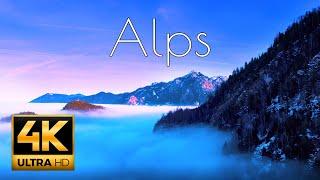 4K UHD DRONE FLIGHT OVER ALLGÄU ALPS and surroundings with relaxing music.