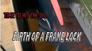 Birth of a frame lock pt 8 knifemaking