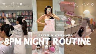 8PM NIGHT ROUTINE unwind with me | self care, skincare, yoga & more