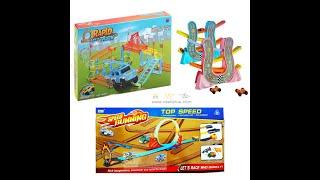 Children toys DIY Track with Car / Racing Car track / Speed Running Car with track