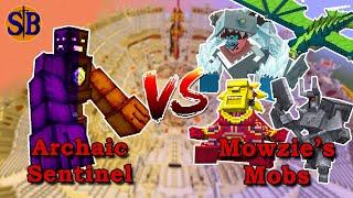 Archaic Sentinel (previously Runestone Lord) vs Mowzie's Mobs | Minecraft Mob Battle