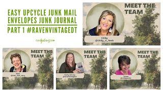 Easy Upcycle Junk Mail Envelopes Junk Journal Part 1 #RavenVintageDT