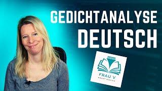 Gedichtanalyse Deutsch Oberstufe