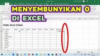 Cara Menyembunyikan Angka 0 (Nol) Pada Excel - Menyembunyikan Angka 0 Hasil Dari Rumus