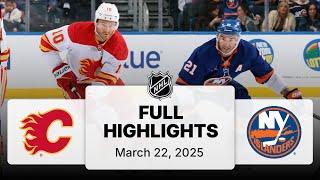 NHL Highlights | Flames vs. Islanders | March 22, 2025