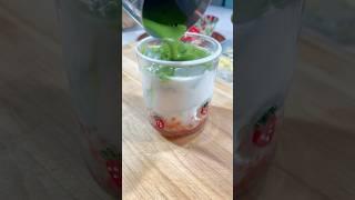 Craving ￼ #strawberry #matcha #ice #asmr #cafe #fresh #honey #refreshing #bentonoods