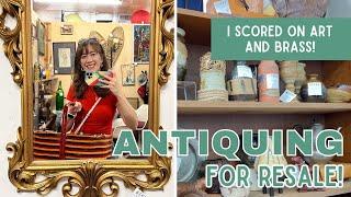 BIG Antique Mall Sale | I Scored on Art | Thrift with Me for Resale